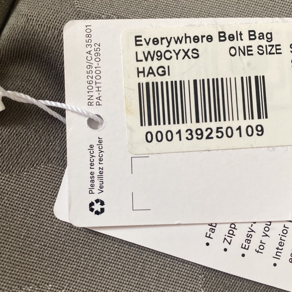 โค๏ธ Lululemon OG Everywhere Belt Bag Grey Camo HAGI NWT - Picture 4 of 8